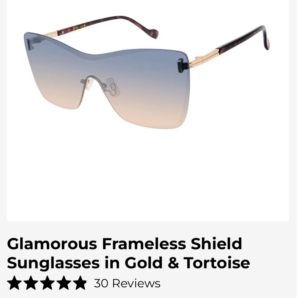 Jessica Simpson Frameless Sunglasses